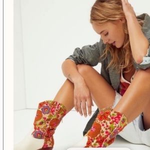 Free People Momo Embroidered Western Samira Boot 40 nwt